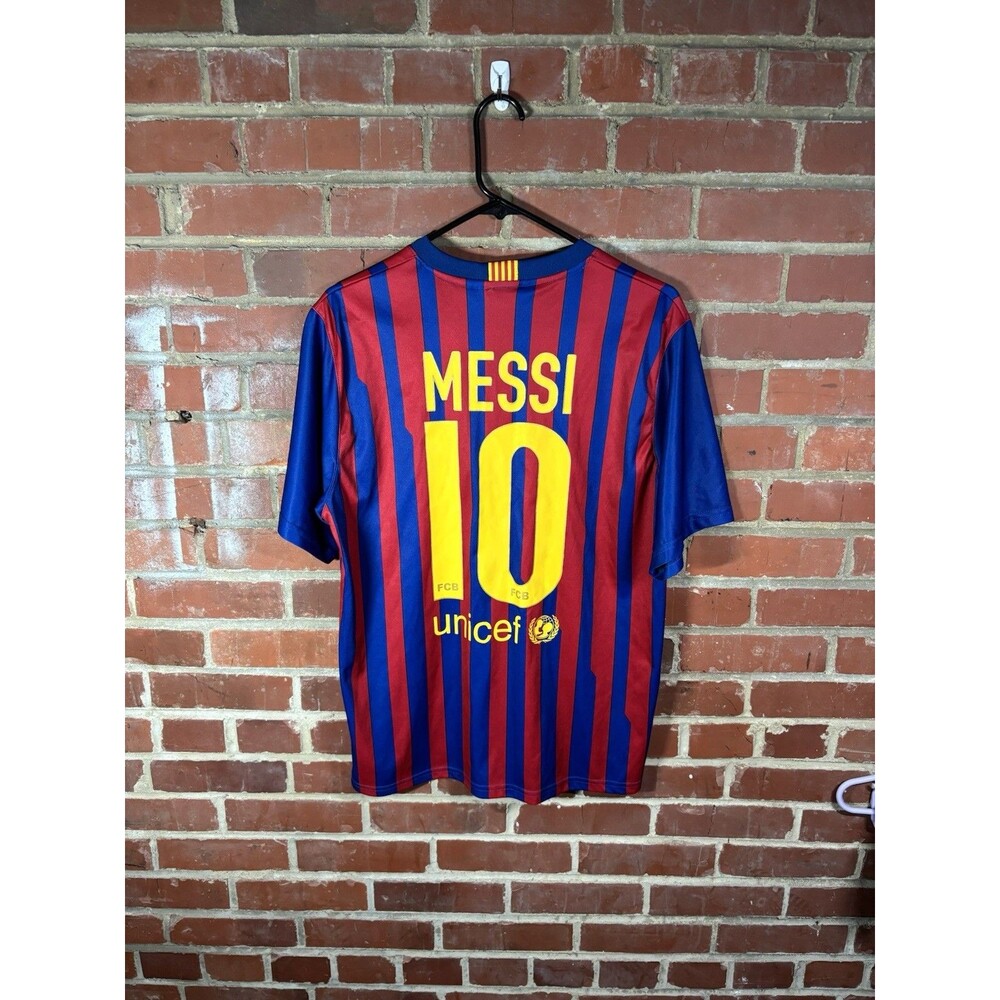 Barcelona 2011-12 Home Shirt Team Store Brand Lionel Messi Jersey Adult Large
